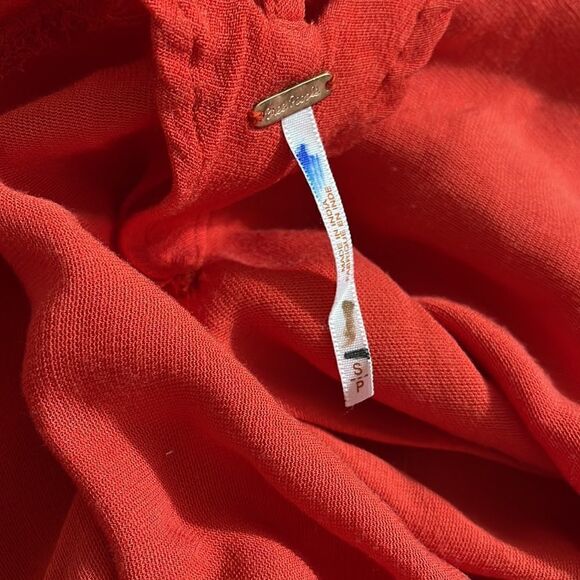 Free People Embroidered Flower Fields Mini Dress Size SP - Picture 8 of 8